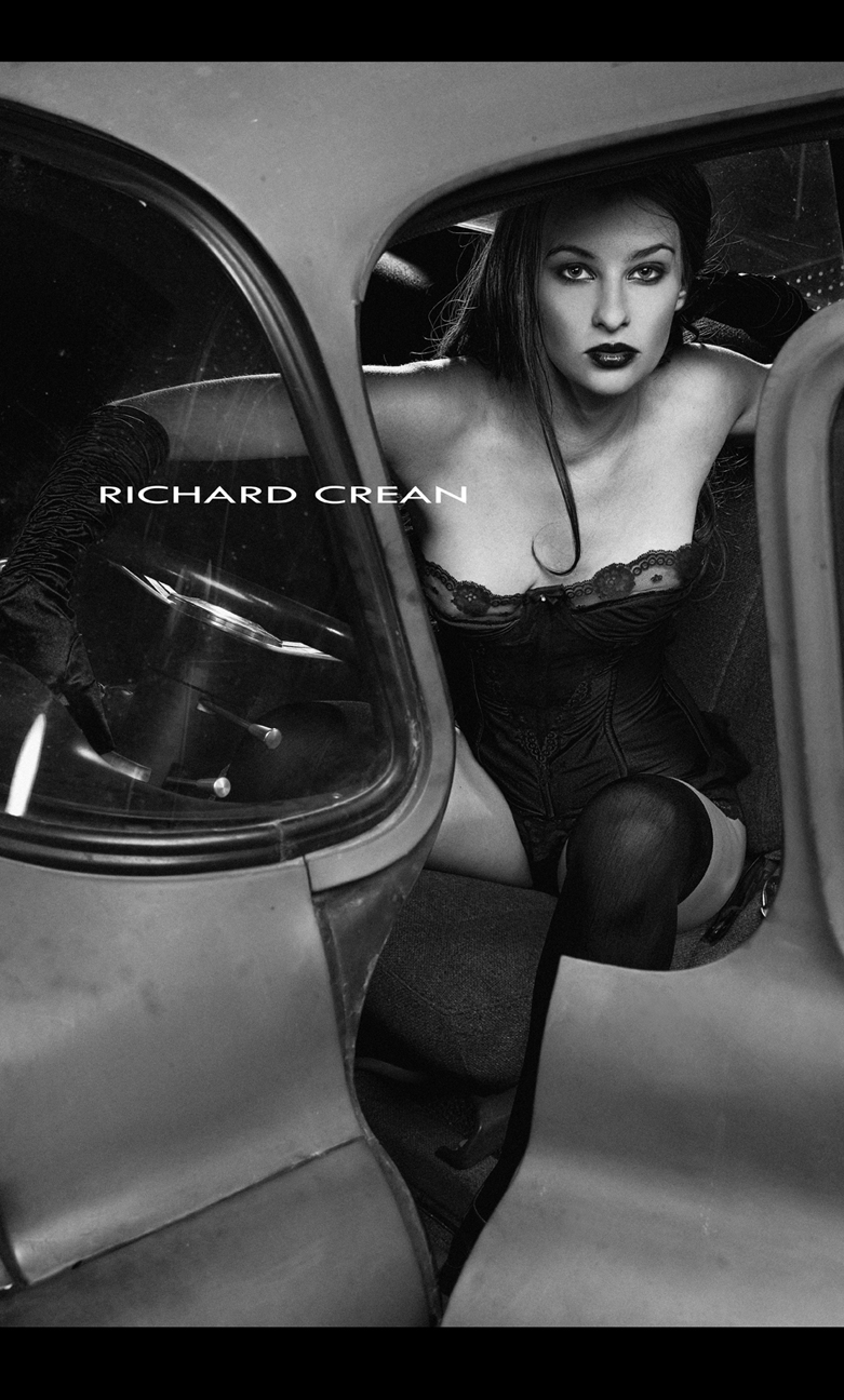 Male and Female model photo shoot of RICHARD CREAN and Brittany V in SIN CITY: 1950's Chevy Truck