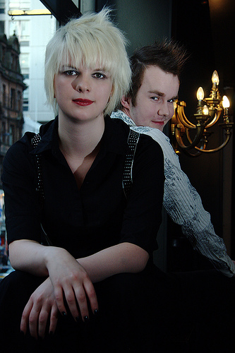 Male and Female model photo shoot of Crispola and -Miel- by Louise Cantwell in Stavka,Glasgow