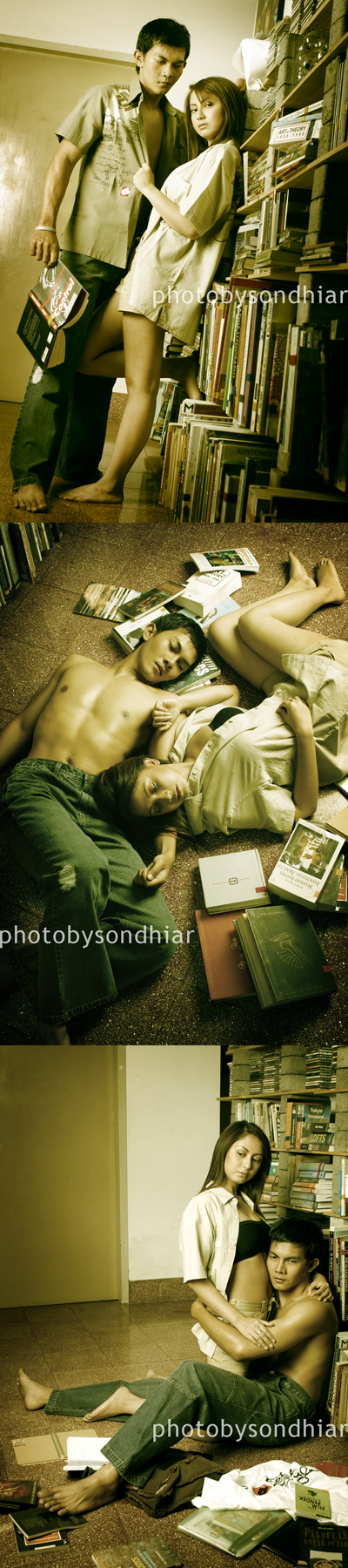 Male model photo shoot of photobysondhiar in rumah buku - hegarmanah 52 bandung, makeup by yarry makeup artist