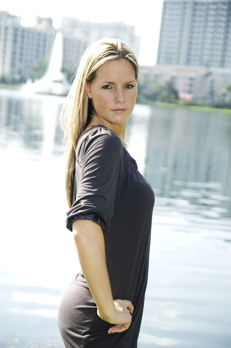 Female model photo shoot of Kristen A  Davis in Lake Eola-Orlando