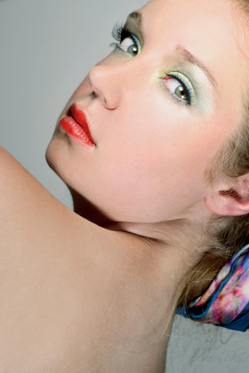 Female model photo shoot of Brenda Kay by Avalon Sky Photography, makeup by Kristin Lindemann