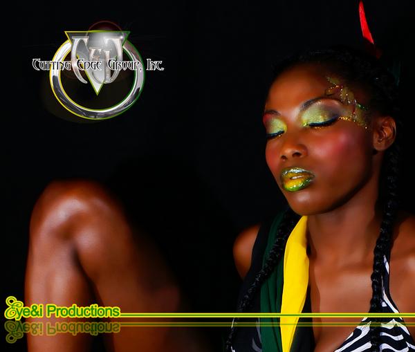 Female model photo shoot of Ms Terrie B by Cutting Edge Group Inc in Downtown Oakland,Ca, makeup by BeautyStash