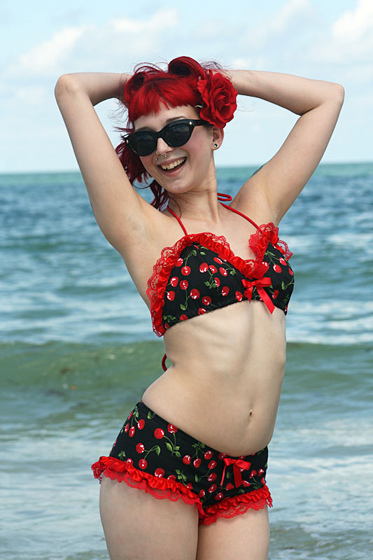 Female model photo shoot of atomic annette in clearwater beach