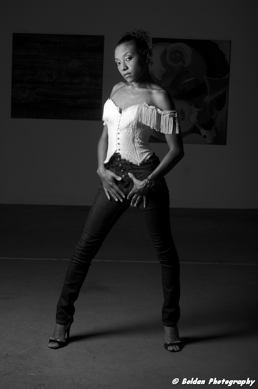 Female model photo shoot of DLisa VaShawn by Bolden Studio, makeup by KoCoBronzz