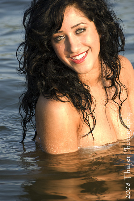 Female model photo shoot of xCoco Chanelx by Thayer Photographic in Lake Michigan