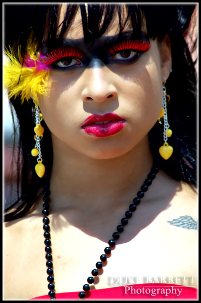 Female model photo shoot of Leena Sky by Barrett Photos  in Fells Point, Maryland, makeup by Mayvis Payne Makeup