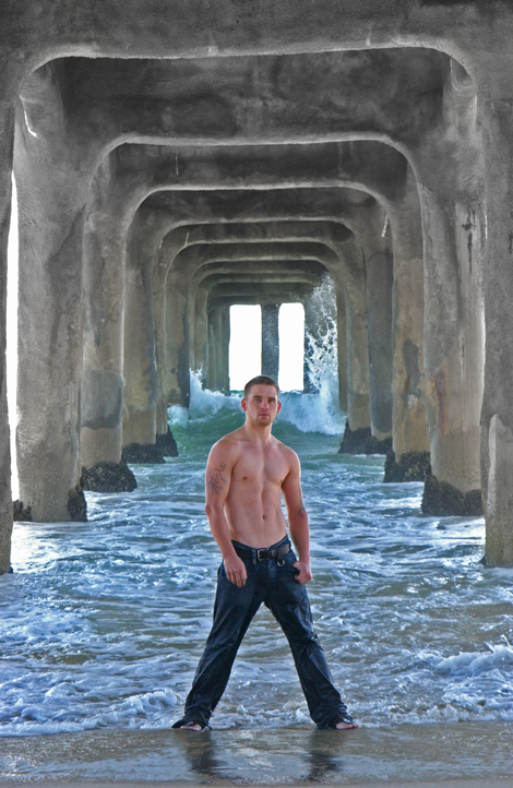 Male model photo shoot of Devon Schwerman and Luke hillstead in Manhattan Beach