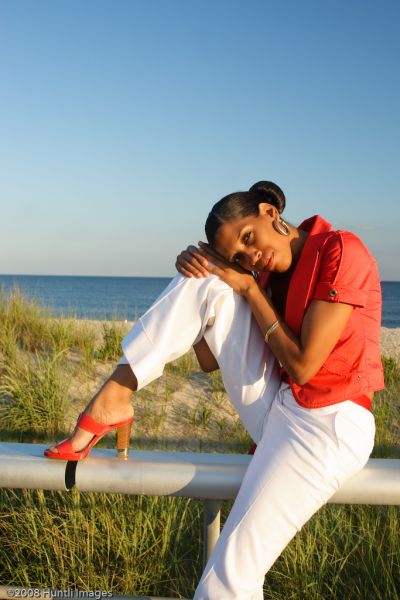 Female model photo shoot of Mzkberry by Huntli Images in Fire Island, New York
