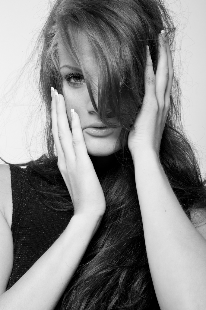 Female model photo shoot of Karine H in Studio