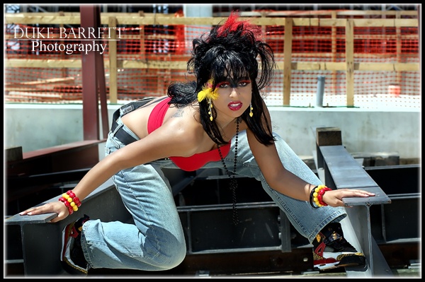 Female model photo shoot of Leena Sky by Barrett Photos  in Fells Point, Maryland, makeup by Mayvis Payne Makeup