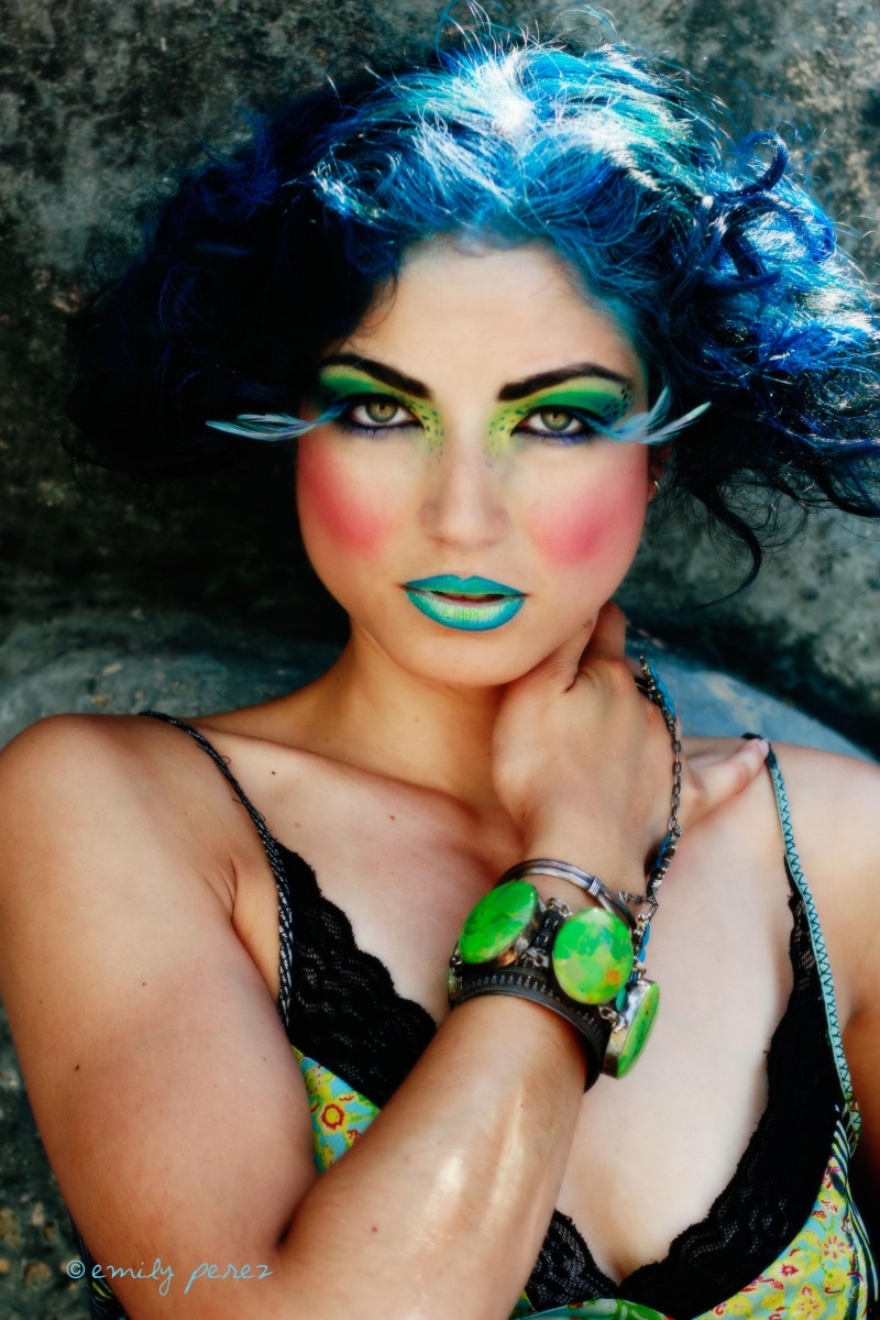 Female model photo shoot of Emily Perez MUAgraphy and Chanonrf in Tujunga, makeup by Natalia Senina
