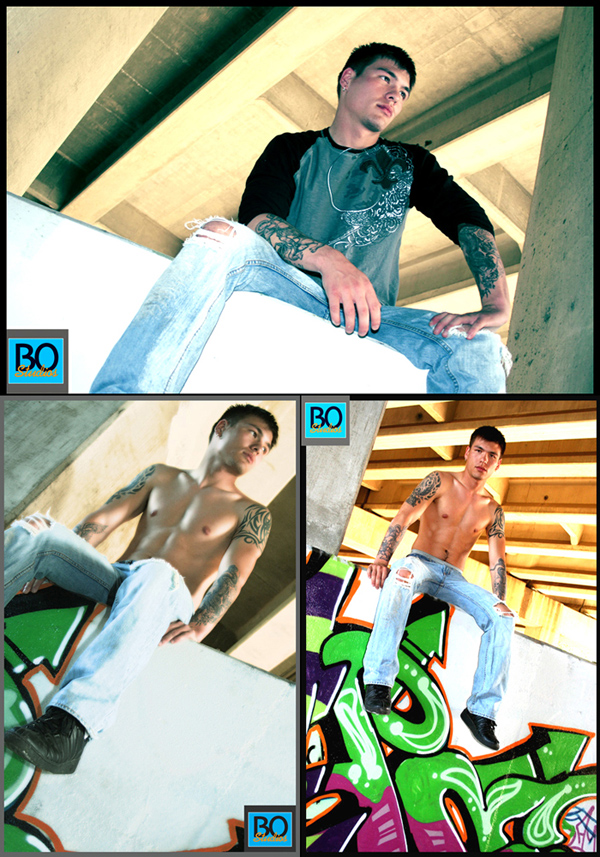 Male model photo shoot of Bo Studios and Shwn Jrdn in Raleigh underpass