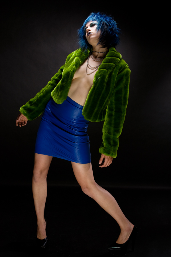 Female model photo shoot of Rocket-KJ Ledeboer- by Michael Schmitt in PDX OR USA, makeup by Aschlee-Rabbit