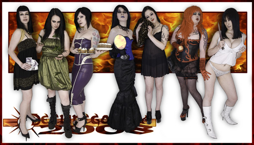 Male and Female model photo shoot of Dave Charsley, Marvada, Miyuki Sullen, Sancia Lux, Melanie Morticia and Aimee Lamour