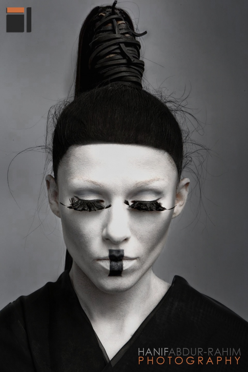 Female model photo shoot of Inga Lozda by Hanif Abdur-Rahim, makeup by Jennifer Nicole Beverly