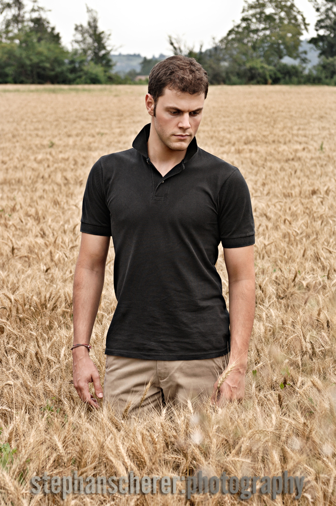 Male model photo shoot of Stephan Scherer in Villanova, CN, Italy