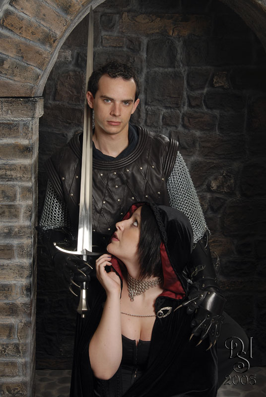 Male and Female model photo shoot of Dark_Side Images and xXx __Jen_Ocide __xXx by Malevolent Designs in The Tower of Photography Studio