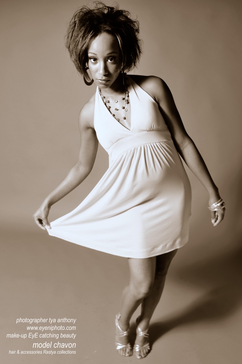 Female model photo shoot of Chavon Williams by Tya Anthony in Studio in MD, makeup by E Y E Catching Beauty