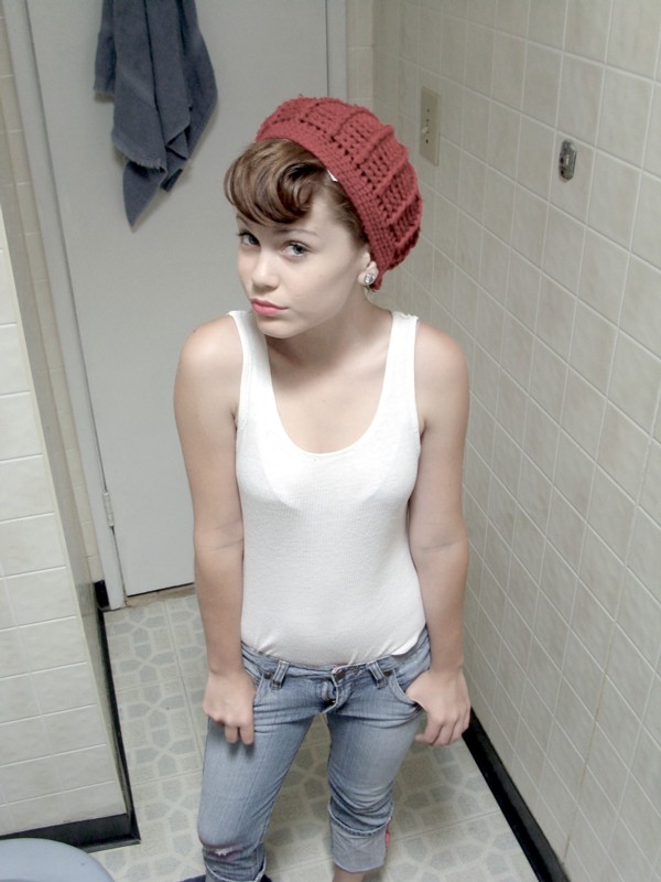 Female model photo shoot of Nyssa Gonzales in bathroom