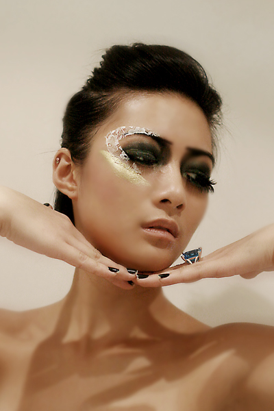 Female model photo shoot of Charlene Dang by HannahMia in London, makeup by Sarah_Baxter