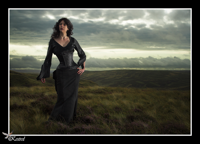 Female model photo shoot of Katana Foxx in Wales, digital art by Kestrel