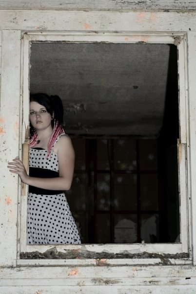 Female model photo shoot of ilovedeadfred18 by Neil Shoots People in abandon location, hair styled by Suicide Dreams Hair