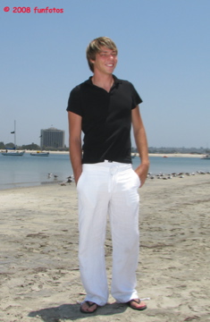 Male model photo shoot of Timon Martin in Mission Beach,CA