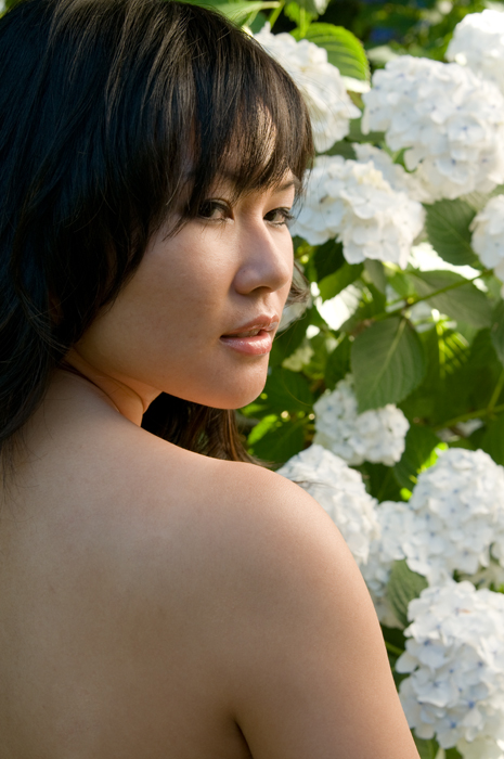 Female model photo shoot of Hanffy Liao by Gabino M Photo in Park, makeup by Hanffy