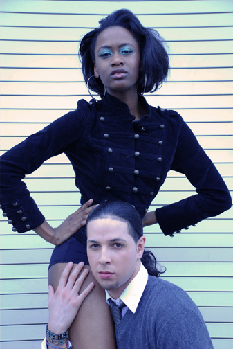Male and Female model photo shoot of JP Rhea, Stephan Vincenzo and Whitney Oni in PPR Atlanta, makeup by TLa the MUA