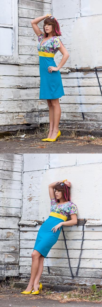 Female model photo shoot of Kristen Rautenbach in Portland, OR, hair styled by Kira Pinski