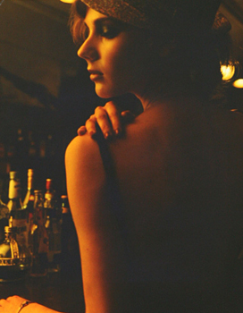 Female model photo shoot of Hitomi Mochizukii in Bar