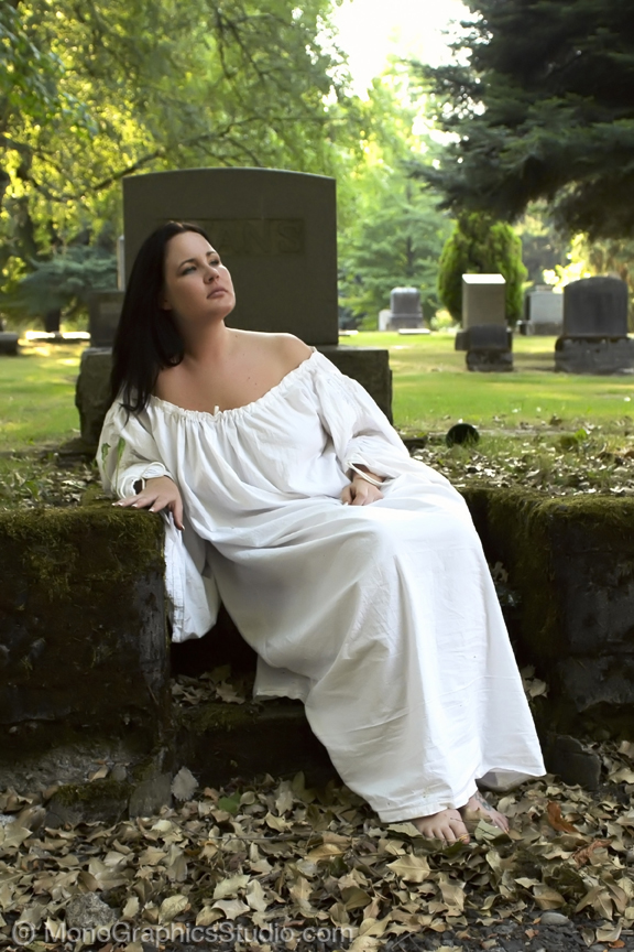Female model photo shoot of Gloria Gene by Mono Graphics Studio in Belmont Cemetery