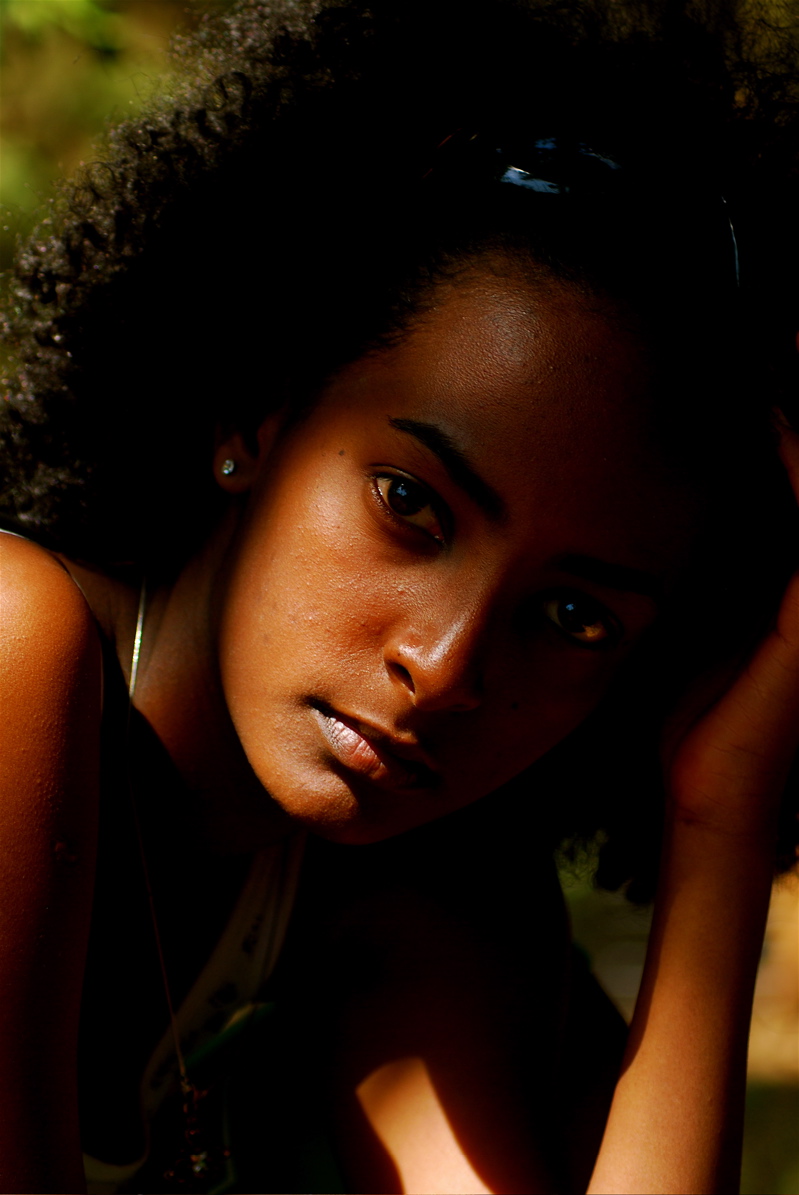 Female model photo shoot of Miraf Kelemu in Southern Ethiopia