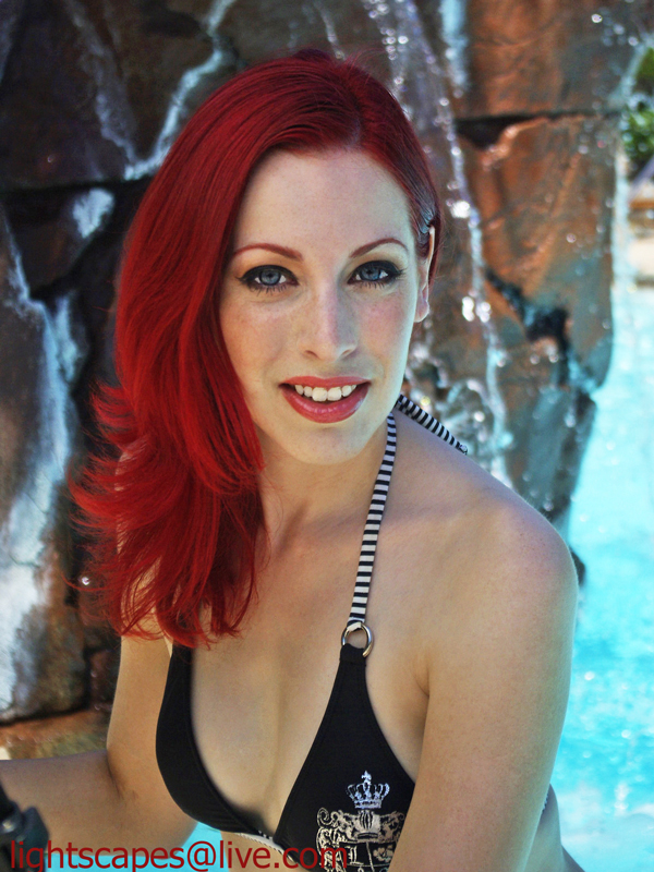 Female model photo shoot of La Avery by lightscapes, makeup by Tony Kougar