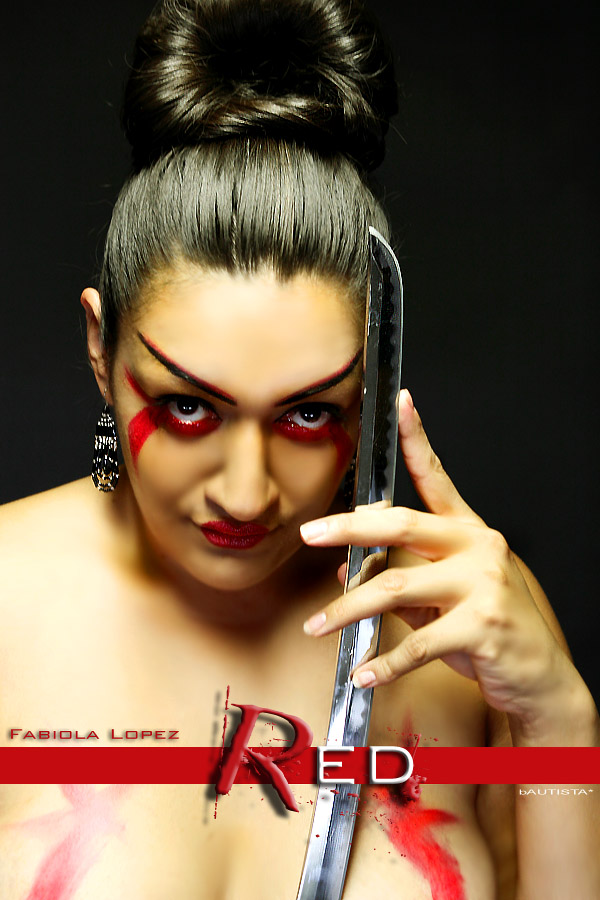 Female model photo shoot of Fabiulus1 by joeFER in Suki Studios, CA, makeup by Fabiulus1 Hair N MakeUp