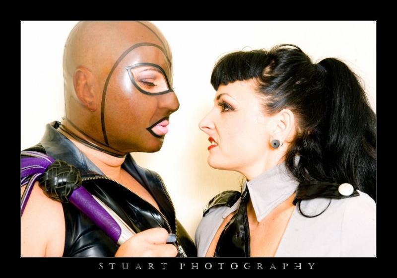 Female model photo shoot of Lady J the Diva and notMe by Stuart Photography in Fetish Con - Tampa, FL, makeup by Designs By LJ