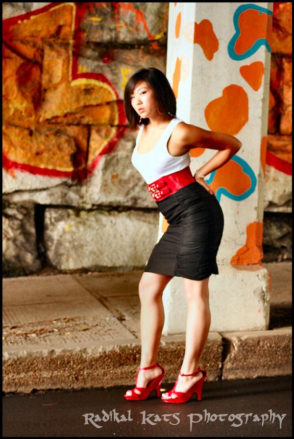 Female model photo shoot of Xin Yi by Radikal Kats Photograph