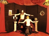 Male and Female model photo shoot of Czar Jay and LADY LILITH  in IDF Studios Jax Fl