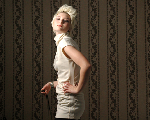 Female model photo shoot of Revolve Clothing in Toronto