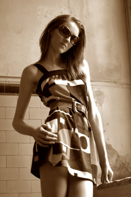 Female model photo shoot of Nicole-Smith in contrast studio