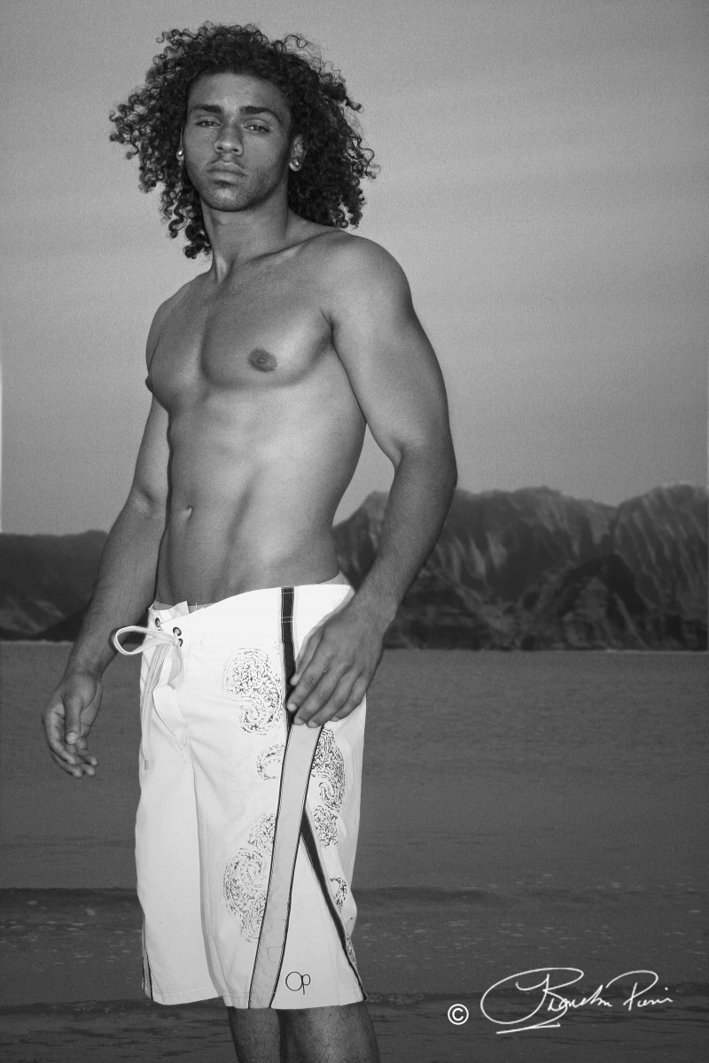 Male model photo shoot of BrandonPierre in Hawaii 