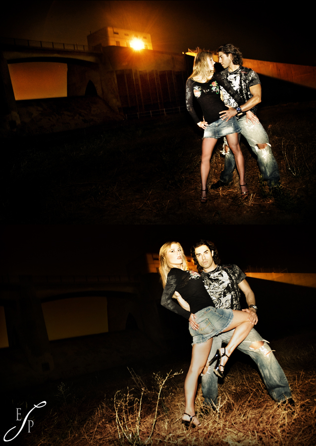 Female and Male model photo shoot of Erica Verner and CAZZ by Sandifer Photography in The Wilderness