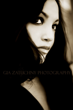 Female model photo shoot of Tearra  by Gia CS, makeup by Allison AuBuchon