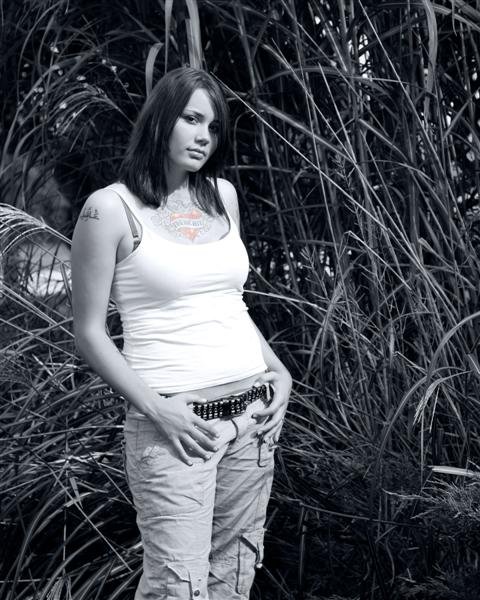 Female model photo shoot of Jerrika Deboer by Mike Wood Photography in The Farm House
