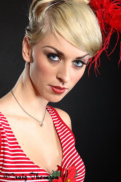 Female model photo shoot of JenineLehfeldt by Craig Thomson, hair styled by Jenine Lehfeldt