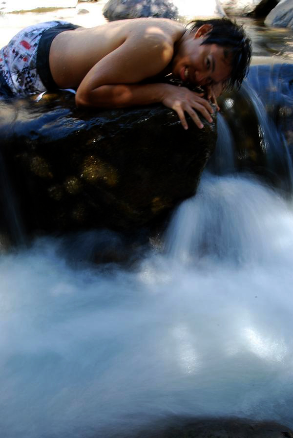 Female model photo shoot of girl named Phil in Sedona, AZ - Slide Rock