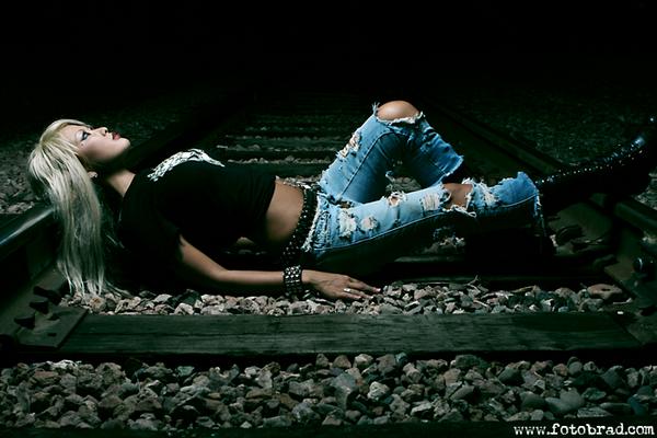 Female model photo shoot of Kana Mayhem in Train TRAX