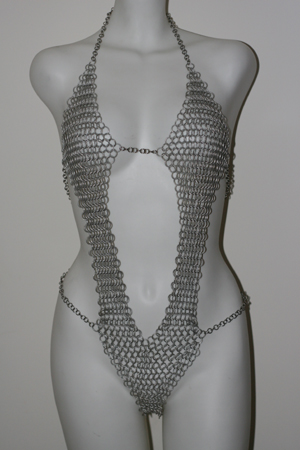 Male model photo shoot of Chainmail by Michael K in My nasty workshop