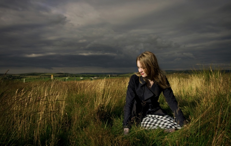 Female model photo shoot of Carolyn Mendelsohn in Yorkshire Moors