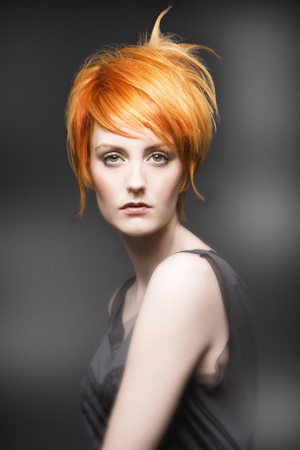Female model photo shoot of jacqueline123 by  BABAK, hair styled by Deborah Gavin